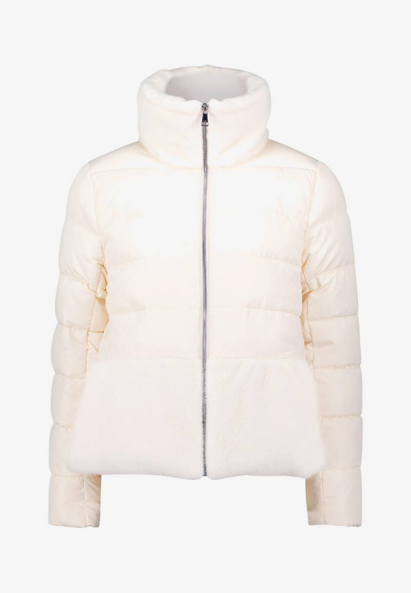 zero - Steppjacke mit Kunstfellkragen eggnog - Gr. - 40 von zero
