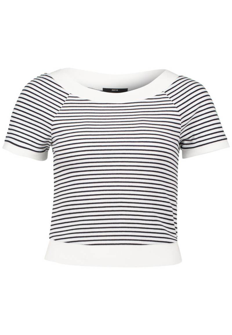 zero - Streifenshirt blau/weiß - Gr. - 34 von zero