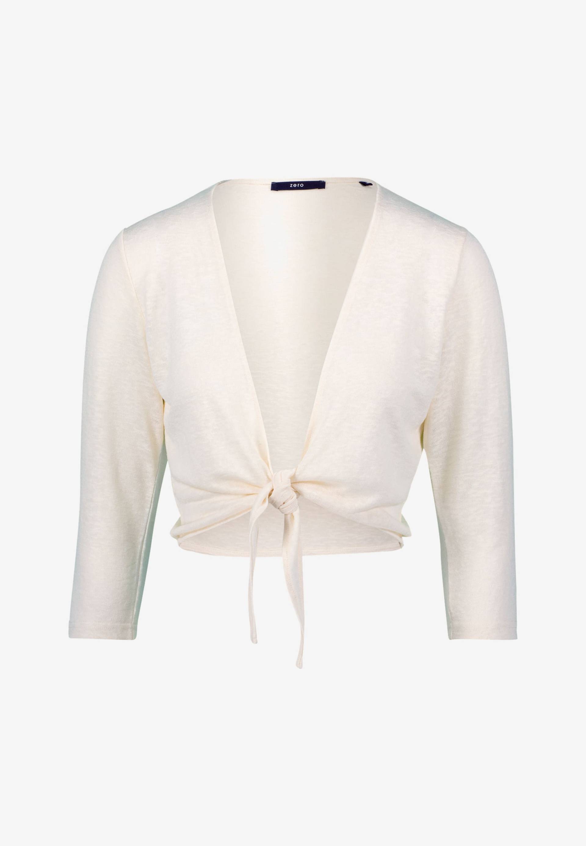 zero - Strickjacke zum Binden eggnog - Gr. - 40 von zero