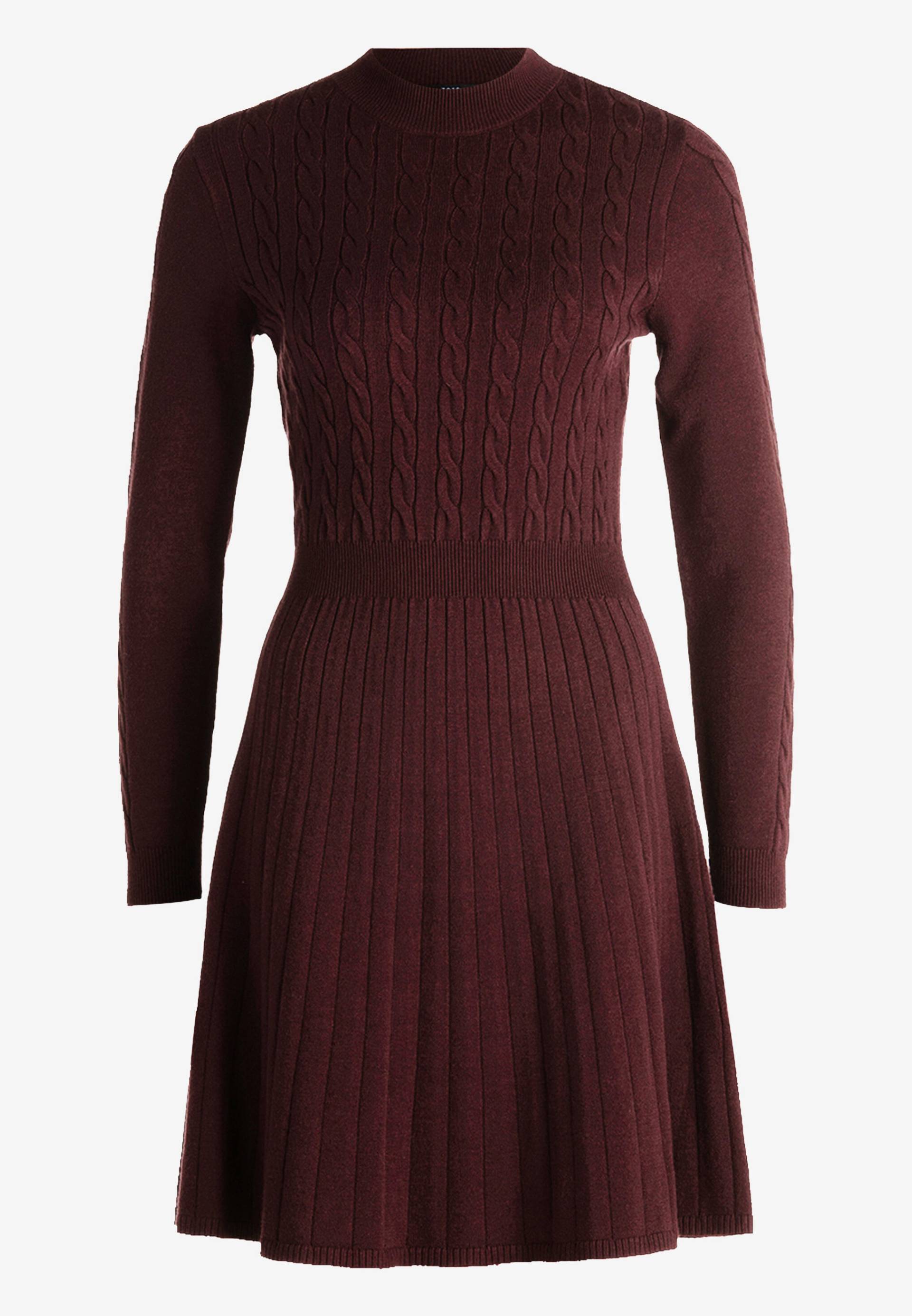 zero - Strickkleid mit Zopfmuster - Gr. - 40 von zero