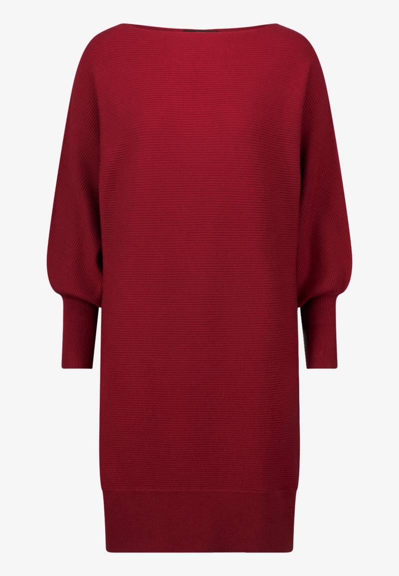 zero - Strickkleid strukturiert U-Boot Ausschnitt cabernet - Gr. - 40 von zero