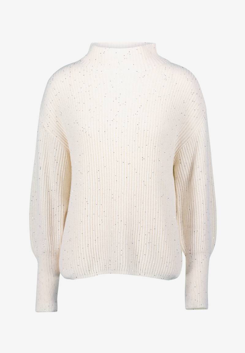zero - Strickpullover mit Pailletten creamwhite - Gr. - 34 von zero