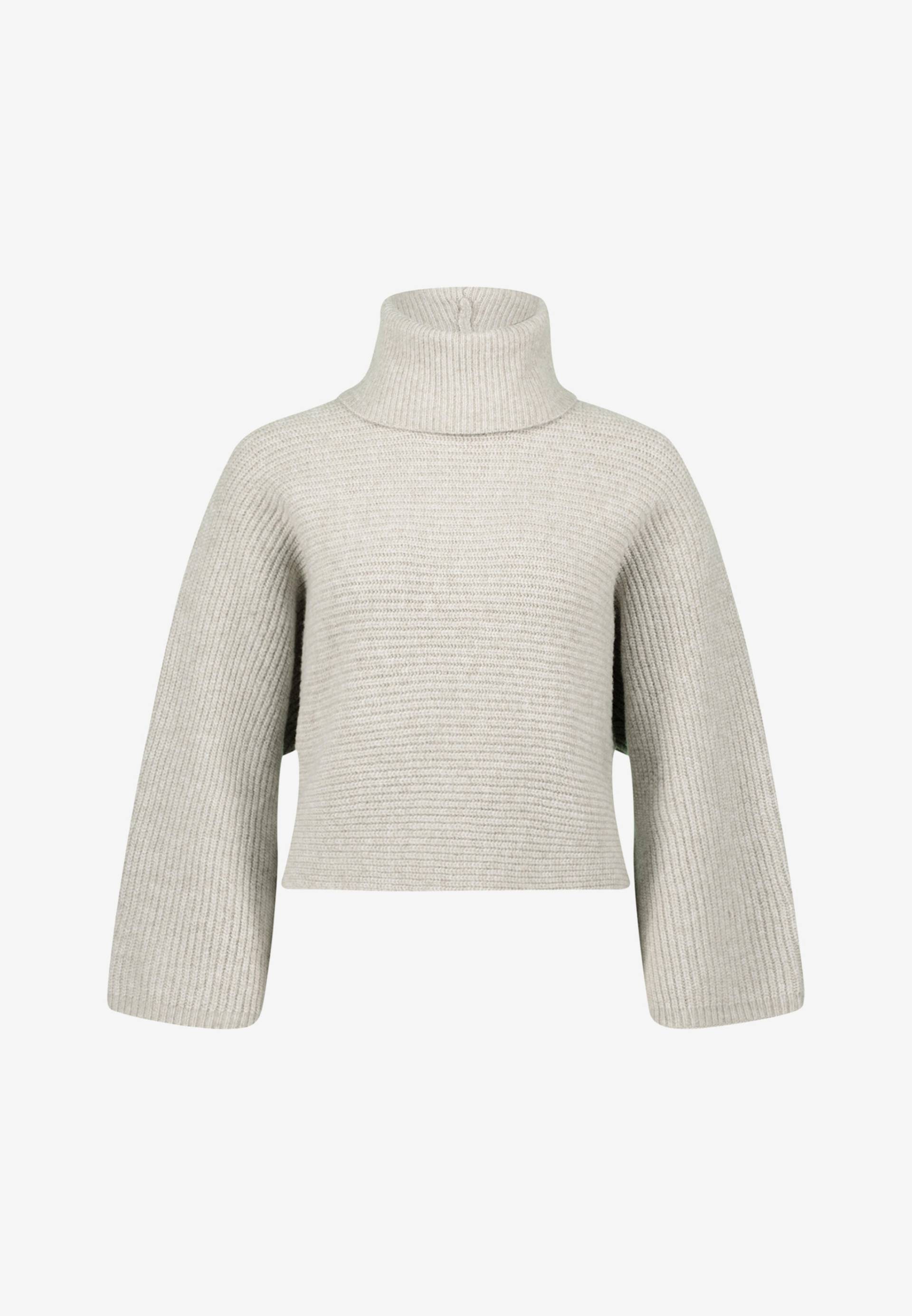 zero - Strickpullover mit Rollkragen beige melange - Gr. - L von zero