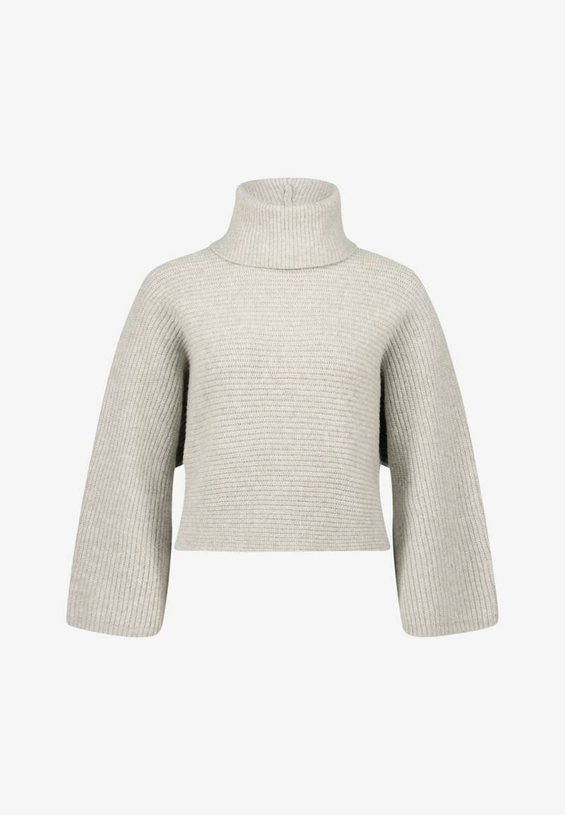 zero - Strickpullover mit Rollkragen beige melange - Gr. - S von zero