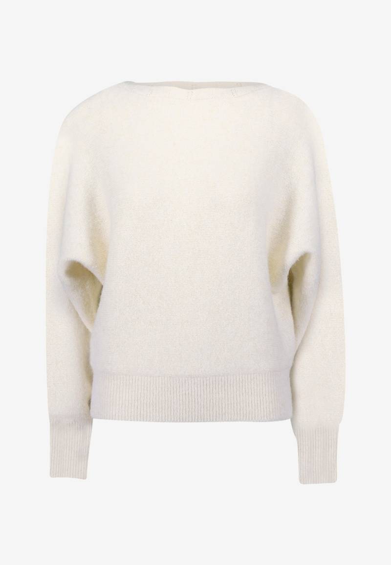 zero - Strickpullover mit U-Boot Ausschnitt eggnog - Gr. - 34 von zero