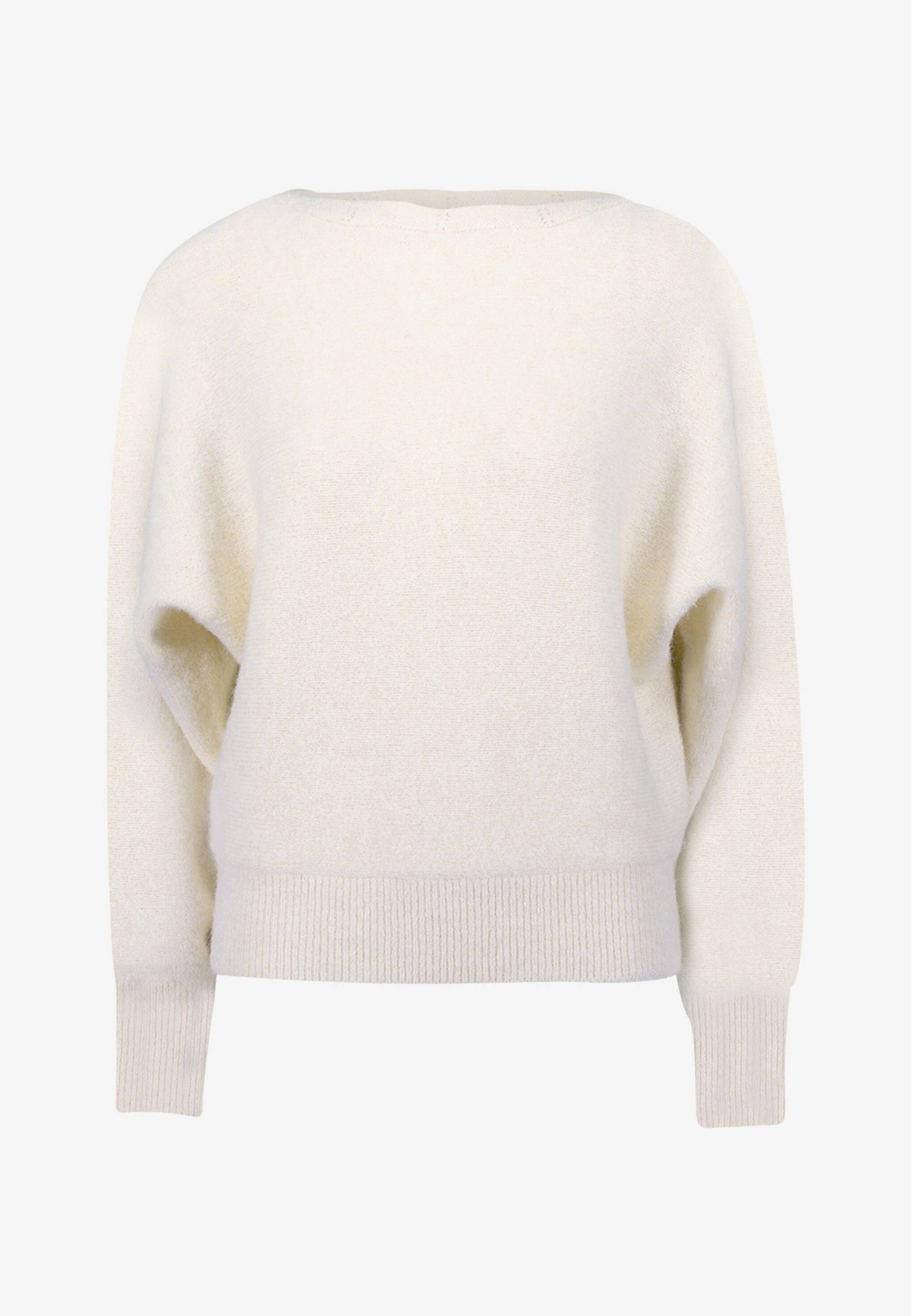 zero - Strickpullover mit U-Boot Ausschnitt eggnog - Gr. - 36 von zero
