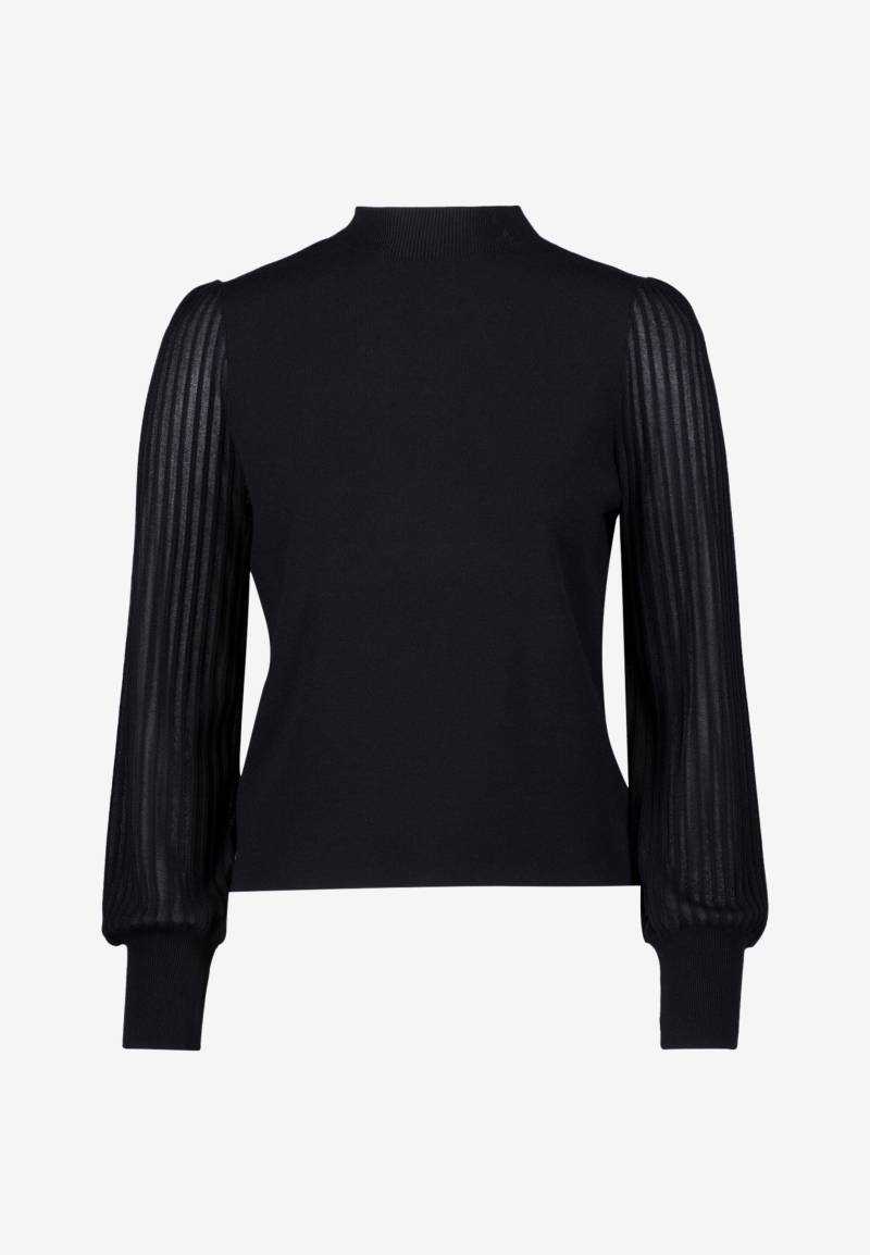 zero - Strickpullover mit transparenten Ärmeln black beauty - Gr. - 44 von zero