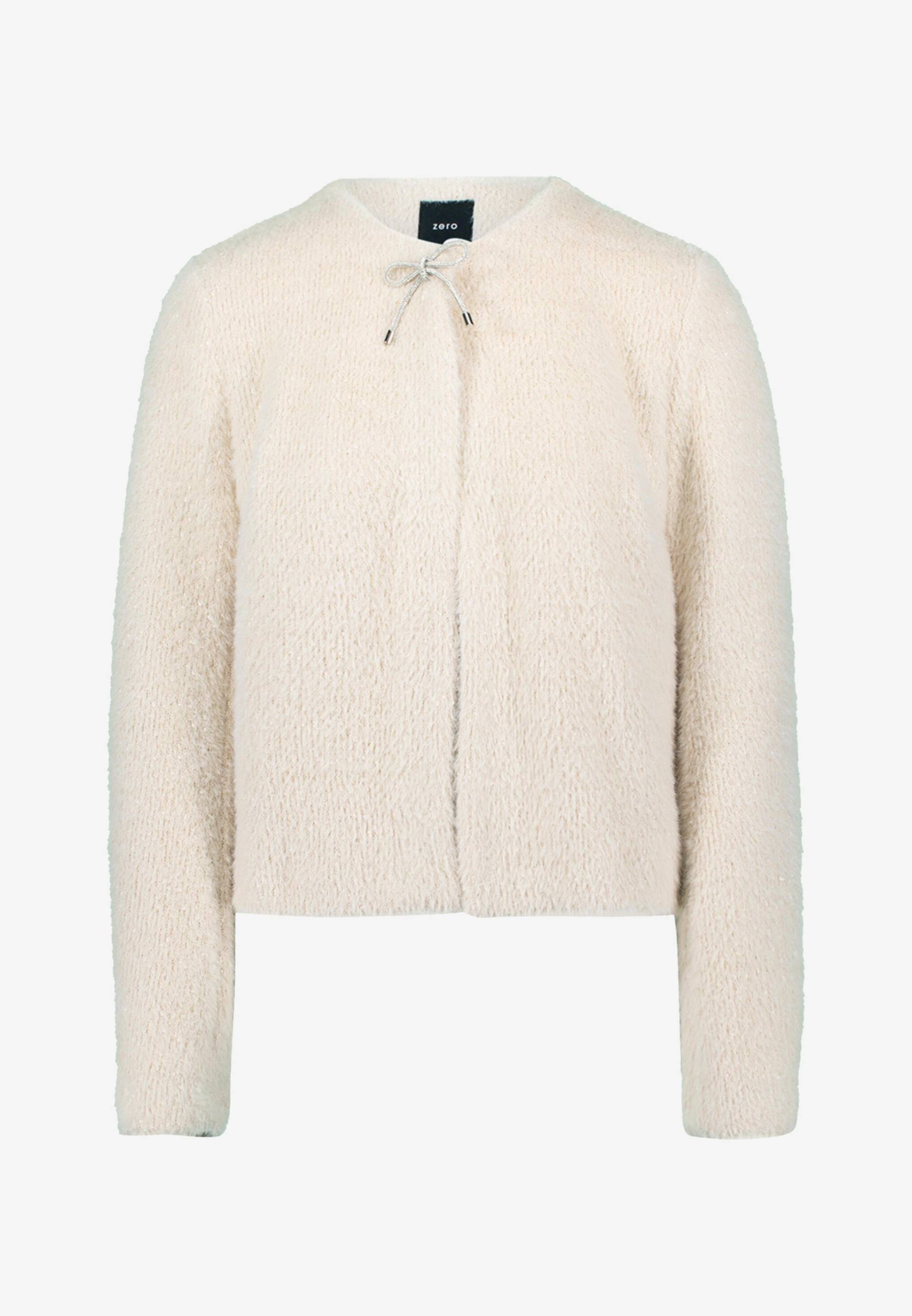 zero - Sweatjacke mit Schleife - Gr. - 42 von zero