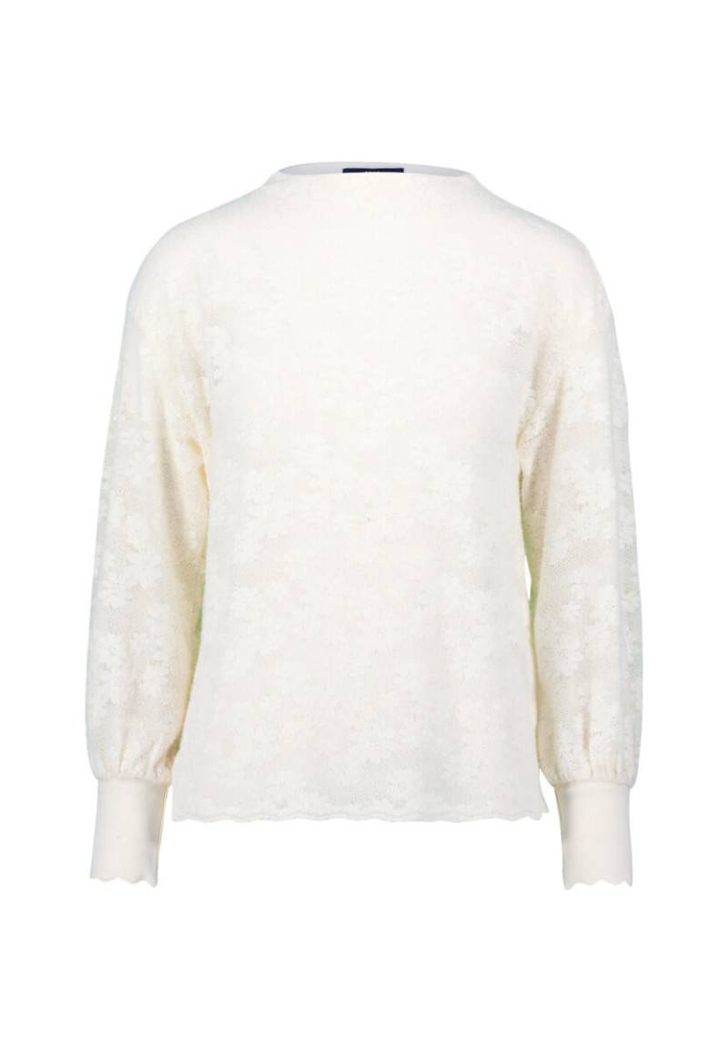 zero - Sweatshirt mit Blumenspitze gelb - Gr. - 34 von zero