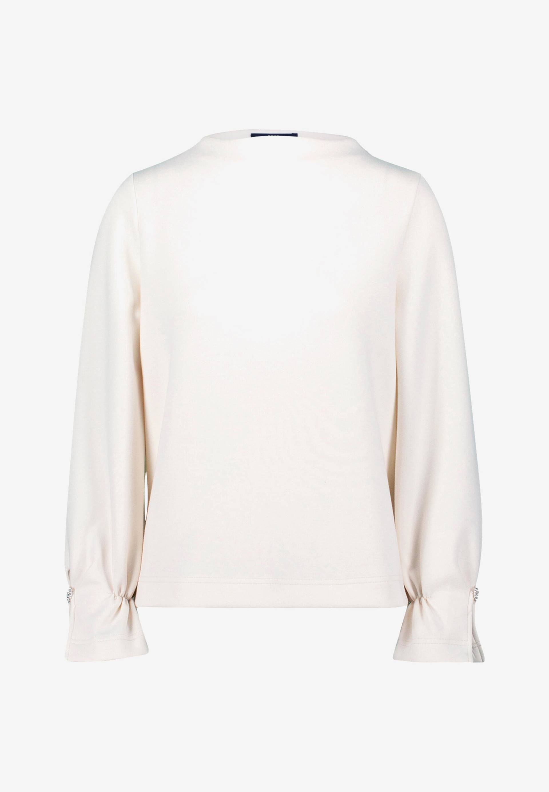 zero - Sweatshirt mit Glitzerknopf eggnog - Gr. - 42 von zero