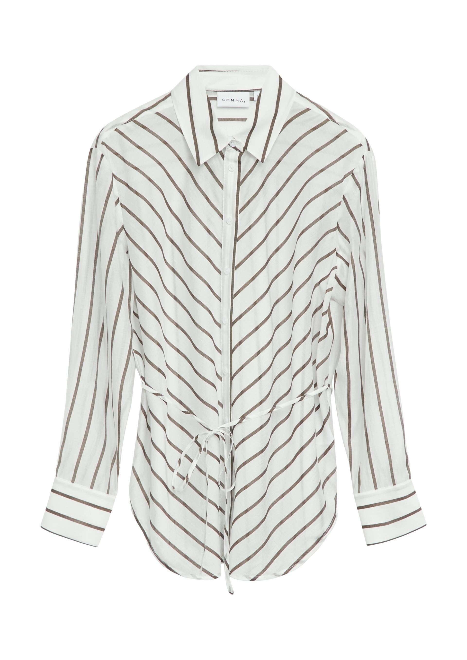 zero - Sweatshirt mit Lochmuster - Gr. - 40 von zero