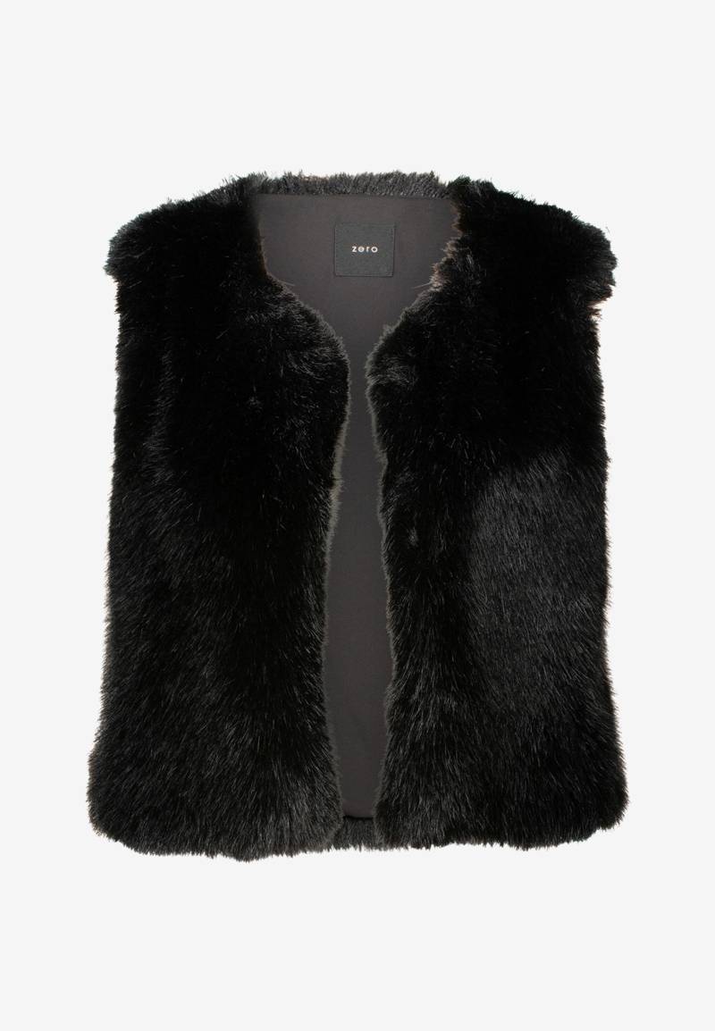 zero - Weste in Felloptik black beauty - Gr. - M von zero