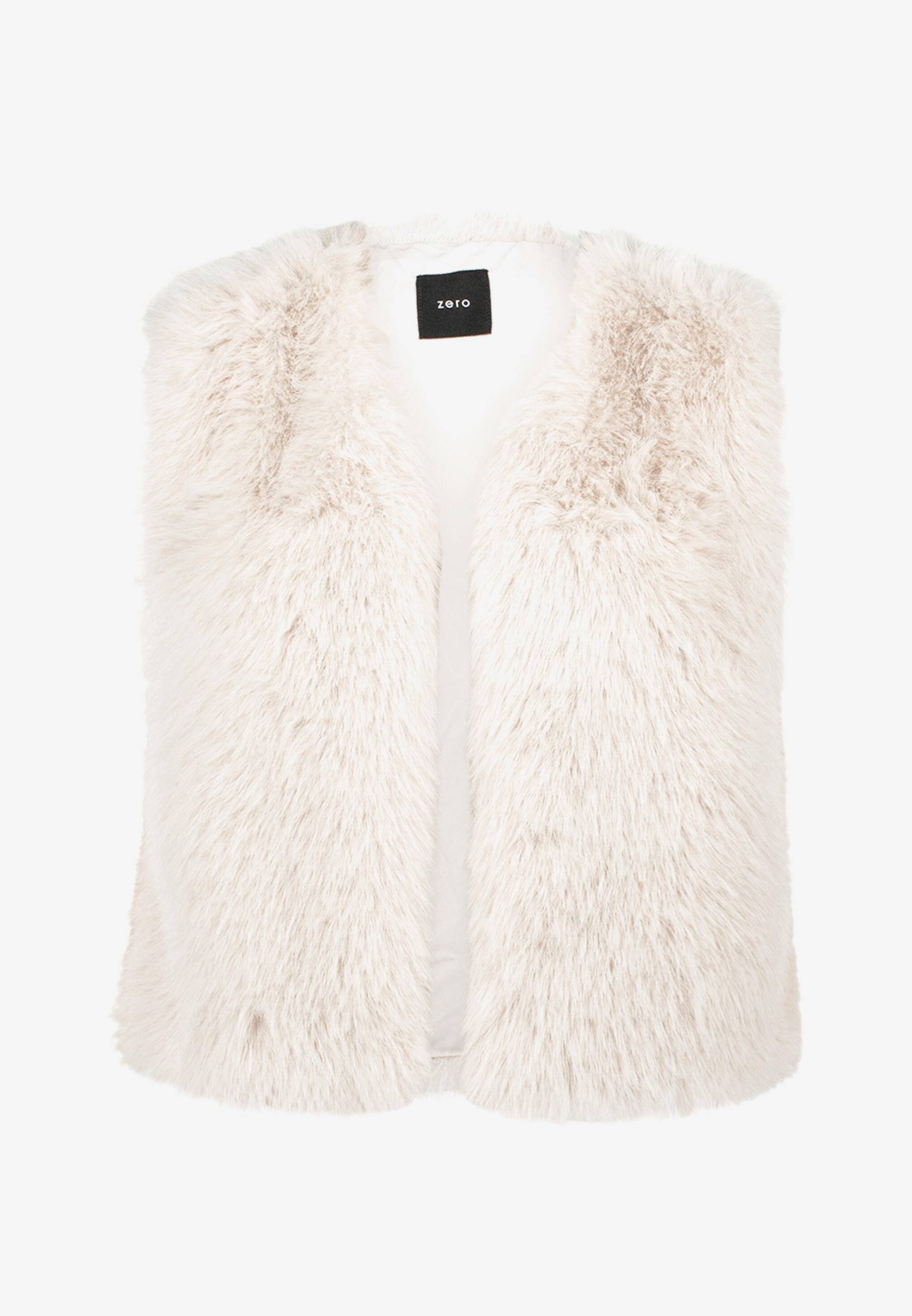 zero - Weste in Felloptik sandshell - Gr. - L von zero