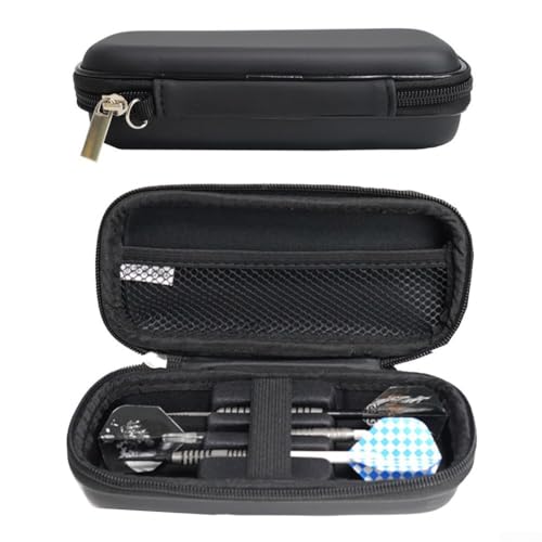zeroupshop Darttasche für 3 Darts, Darttasche Halter Tasche Dart Wallet Hard Case Dart Pouch Dart Case Boxen, Aufbewahrungshalter für Flights Spitzen Gummiringe (nur Tasche), Wie abgebildet von zeroupshop