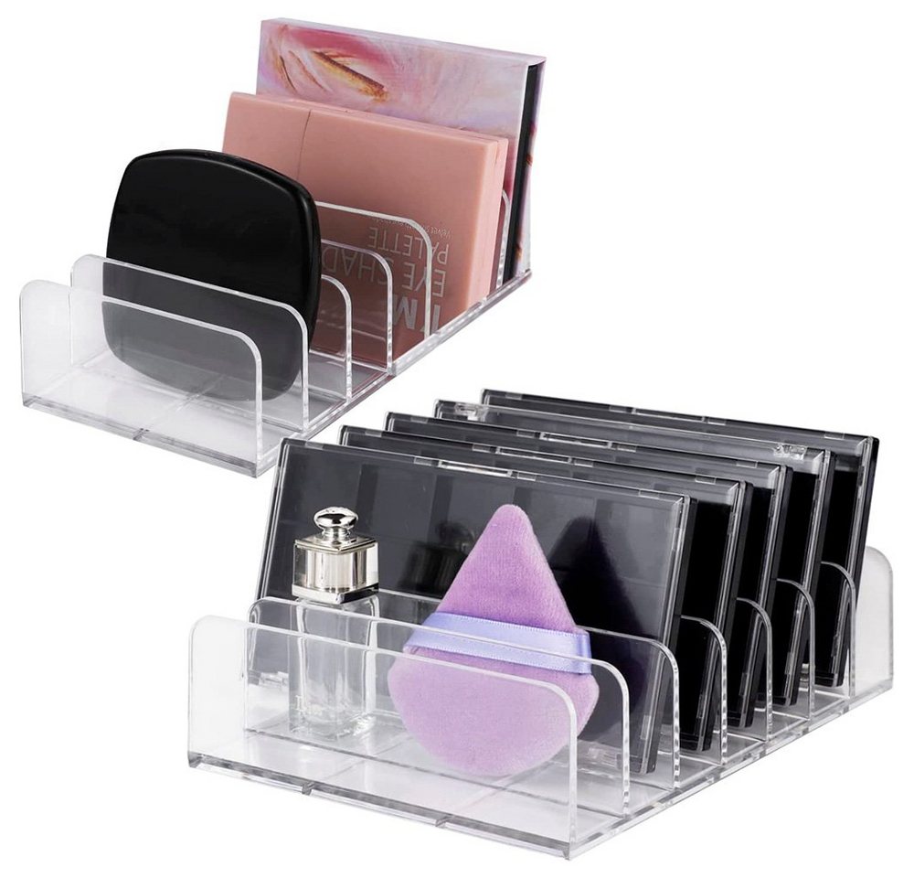 zggzerg Kosmetik-Kassette Lidschatten Organizer, 2 Größen Schminkaufbawahrung mit 7 Steckplätzen von zggzerg