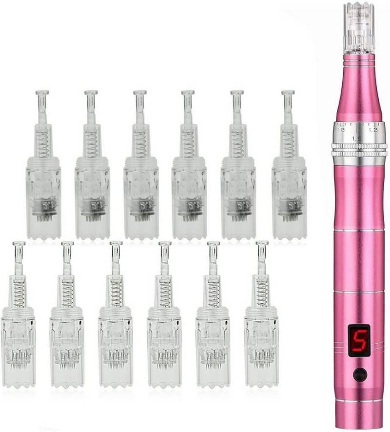 zggzerg Mikrodermabrasionsgerät Zggzerg LCD titanium Mikro-Nadelrolle Pen. von zggzerg