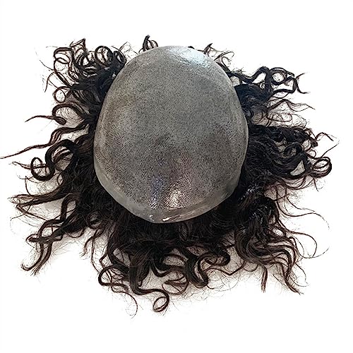 Herrenperücke 24 mm lockiges Toupet for Männer, langlebig, Voll-PU-Basis, Männer-Toupet, Echthaar, Männer-Kapillarprothese, atmungsaktives Haarersatzsystem, Herren-Haarteile Perücke Herren(6 inches-#1 Herrenperücke 24 mm lockiges Toupet for Männer, langlebig, Voll-PU-Basis, Männer-Toupet, Echthaar, Männer-Kapillarprothese, atmungsaktives Haarersatzsystem, Herren-Haarteile Perücke Herren(6 inches-#1 von zhangrui1888
