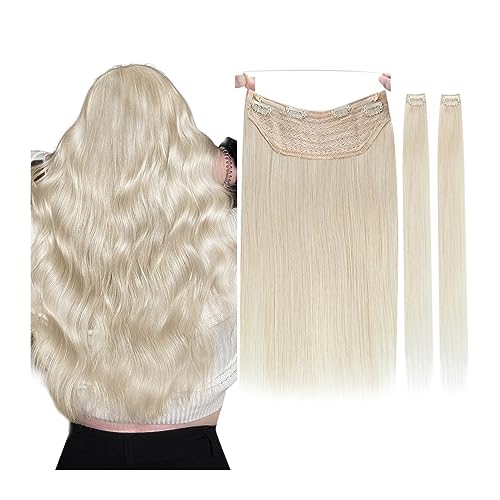 Perücke Clip-in-Haarverlängerungen aus echtem Echthaar, weiche, natürliche, handgefertigte Echthaarverlängerungen for Frauen, lange, glatte Echthaar-Clip-in-Haarverlängerung Perücken für Frauen(60A,14 von zhangrui1888