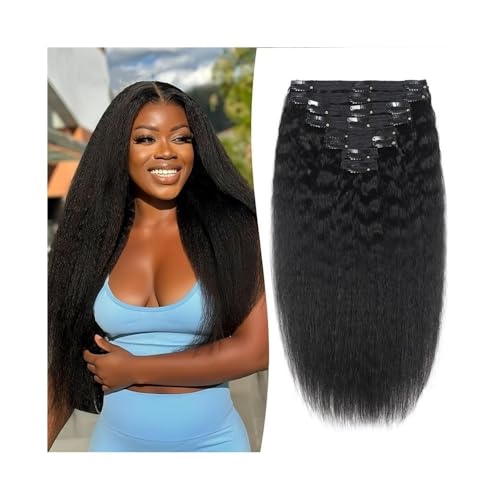 Perücke Verworrene glatte Echthaar-Clip-in-Haarverlängerungen, 120 g/Set, 8 Stück, natürliches Schwarz, nahtlose Clip-in-Haarverlängerungen, 16–26 Zoll, Remy-Haarverlängerungsclips Perücken für Frauen Perücke Verworrene glatte Echthaar-Clip-in-Haarverlängerungen, 120 g/Set, 8 Stück, natürliches Schwarz, nahtlose Clip-in-Haarverlängerungen, 16–26 Zoll, Remy-Haarverlängerungsclips Perücken für Frauen von zhangrui1888
