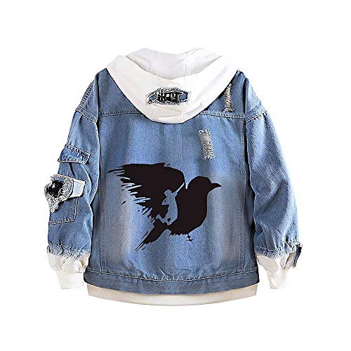 zhangruisfs Anime Haikyuu Cosplay Hoodie Pullover Sweatshirt Männer Frauen Unisex Karasuno High School Volleyball Cosplay Jacke Jean Hoodie Sweatshirt Haikyuu Jacke Trainingsanzüge von zhangruisfs