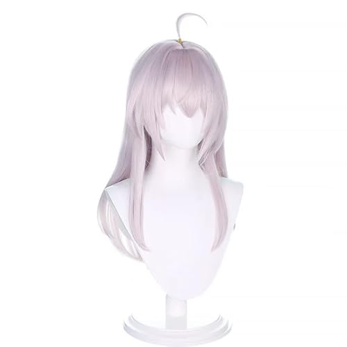 Anime Cosplay Perücke Grau Rosa Haar Perücke Perücke Damen Lange Gerade Perücke Mit Pony Cosplay Halloween Party Perücken (A) von ZHANGXIAOMIN