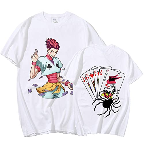 Hunter X Hunter T-Shirt Hisoka T-Shirts Grafik T-Shirts Männer Harajuku Oversize T-Shirts Unisex (XL,Color 4) von zhedu