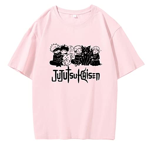 Jujutsu Kaisen T-Shirt Japanische Streetwear Interessante Hip Hop Harajuku Shirts Manga Unisex Print Übergroße Tops (M,Color 03) von zhedu