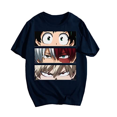 My Hero Academia 3D Tshirt Männer Frauen Kinder Sommer Kurzarm Tops T-Shirt Boku No Hero Academia Lustiges Anime T-Shirt (XXS,Color 05) von zhedu