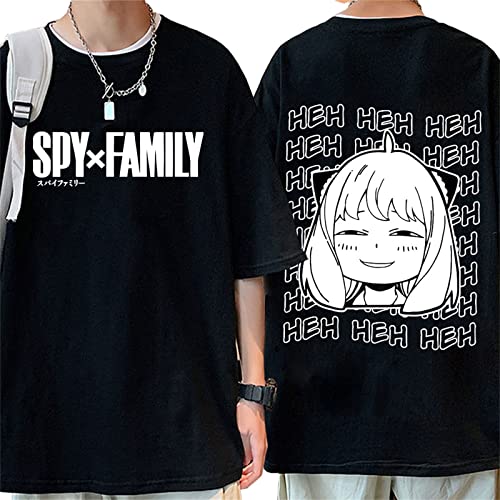 Spy X Familie T-Shirt Männer/Frauen Sommer Anime Druck Mode 3D Design Spaß Custom Cosplay Harajuku O Ncek T-Shirt (3XL,Color 01) von zhedu