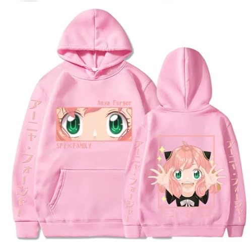 Spy X Family Bedruckter Hoodie Anime Manga Cartoon Sweatshirt Frühling Und Herbst Outdoor-Sport Lose Pullover (Color 04,L) von zhedu