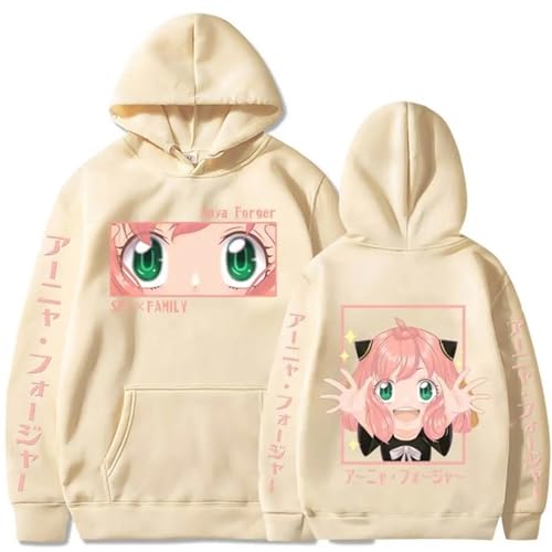 Spy X Family Bedruckter Hoodie Anime Manga Cartoon Sweatshirt Frühling Und Herbst Outdoor-Sport Lose Pullover (Color 06,M) von zhedu