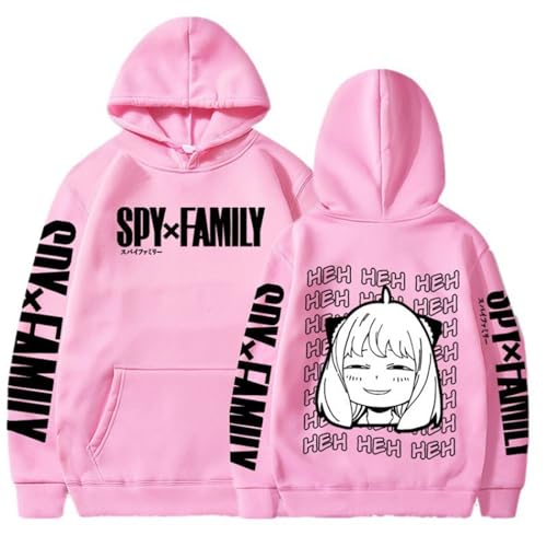 Spy X Family Cartoon Hoodies Mode Pullover Langarm Sweatshirt Mädchen Jungen Kawaii Anya Forger Bedrucktes Harajuku Unisex Top (Color 02,S) von zhedu