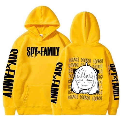 Spy X Family Cartoon Hoodies Mode Pullover Langarm Sweatshirt Mädchen Jungen Kawaii Anya Forger Bedrucktes Harajuku Unisex Top (Color 04,XS) von zhedu