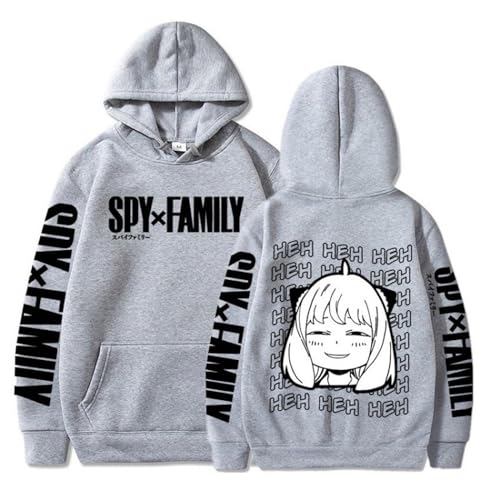 Spy X Family Cartoon Hoodies Mode Pullover Langarm Sweatshirt Mädchen Jungen Kawaii Anya Forger Bedrucktes Harajuku Unisex Top (Color 05,XXL) von zhedu