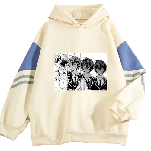 Teenager Hoodie Anime Bungo Stray Dogs Hoodies Mädchen Jungen Jugend Beliebte Oversize Harajuku Streetwear Kawaii Grafik Cosplay Kleidung Fans Geschenke (Color 02,M) von zhedu