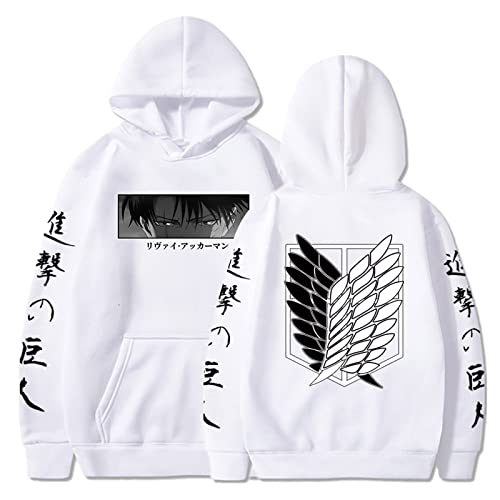 zhedu AOT Cartoon Graphic Hoodie Lustige Harajuku Sweatshirts Hip Hop Hipster Anime Levi Ackerman Pullover (XL,Color 07) von zhedu