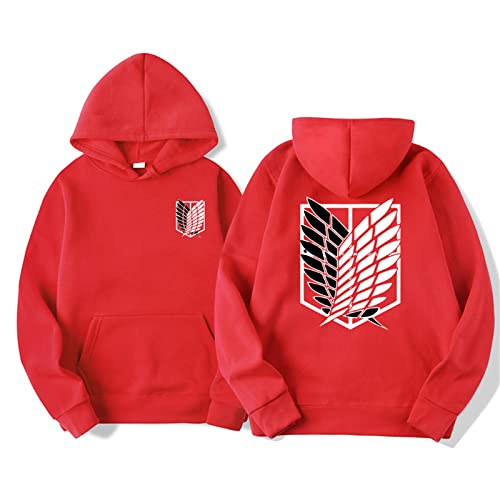 zhedu Anime AOT Merch Scout Regiment Bedruckte Hoodies Kapuzen-Sweatshirts Gemütliche Oberteile Pullover (M,Color 05) von zhedu