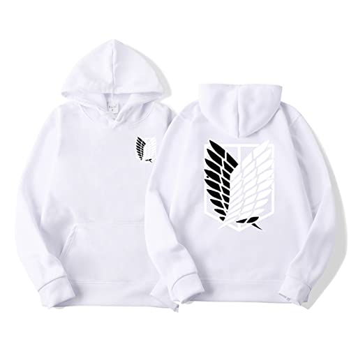 zhedu Anime AOT Merch Scout Regiment Bedruckte Hoodies Kapuzen-Sweatshirts Gemütliche Oberteile Pullover (S,Color 06) von zhedu