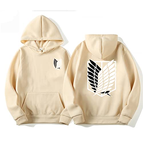 zhedu Anime Attack on Titan AOT Merch Scout Regiment Bedruckte Hoodies Kapuzen-Sweatshirts Gemütliche Oberteile Pullover (3XL,Color 03) von zhedu