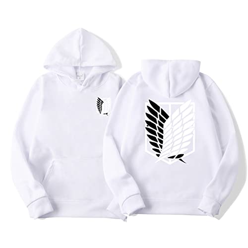 zhedu Anime Attack on Titan AOT Merch Scout Regiment Bedruckte Hoodies Kapuzen-Sweatshirts Gemütliche Oberteile Pullover (XL,Color 06) von zhedu