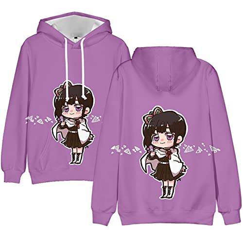 zhedu Anime Demon Slayer Tomioka 3D Hoodies Sweatshirts Cosplay Männer Frauen Kapuzenoberteile Langarm Unisex Hoodie Pullover Kleidung (XXS,Tsuyuri Kanao) von zhedu