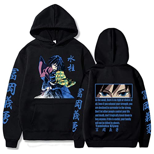 zhedu Anime Print Hoodies Demon Slayer Manga Sweatshirts Tanjiro Kimetsu No Yaiba Hoodie Harajuku Streetwear Clothes (XS,Color 01) von zhedu