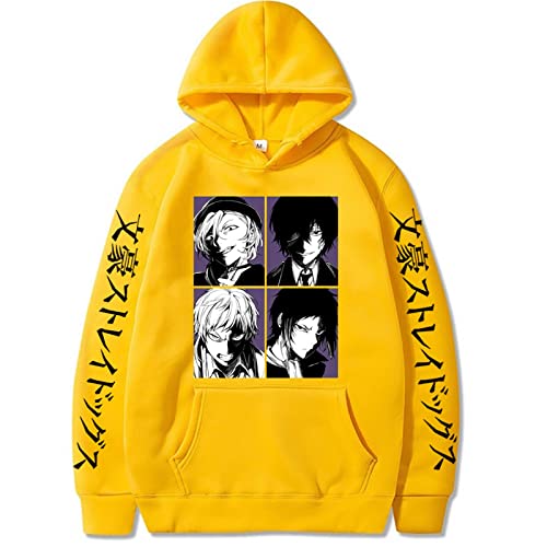 zhedu Bungo Stray Dogs Sweatshirt Lässiger Hoodie Nakajima Atsushi Cooler Druck Mit Kapuze Streetswear Sweatshirt Männer Unisex Top (3XL,Color 02) von zhedu