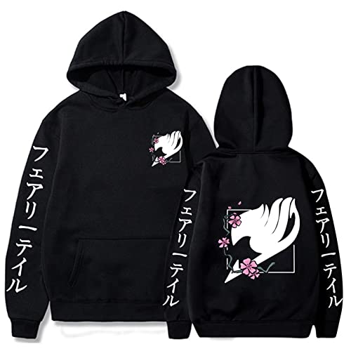 zhedu Fairy Tail Unisex Hoodies Japanischer Anime Bedruckter Herren Hoodie Streetwear Lässige Sweatshirts (S,Color 01) von zhedu