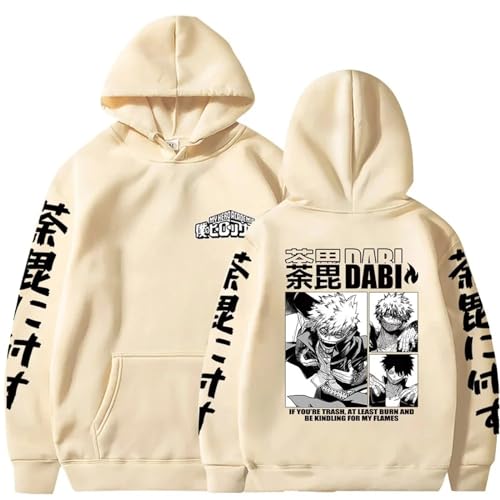 My Hero Academia Harajuku Hoodie Unisex Manga 2D Gedruckt Cosplay Langarm Dabi Grafik Casual Übergroße Hip Hop Y2k Pullover Anime Geschenke (Color 03,XL) von zhedu