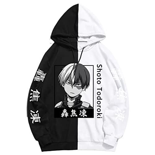 zhedu My Hero Academia Hoodie Japanische Nähte Stil Anime Sweatshirt Unisex Lustiger Harajuku Pullover Vier Jahreszeiten (XS,Color 05) von zhedu