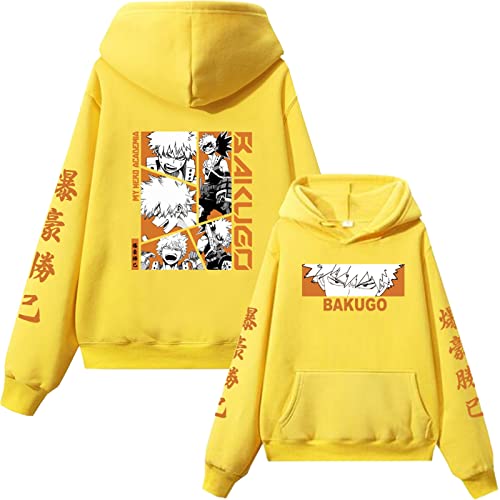 zhedu My Hero Academia Print Hoodie Bakugo Graphics Cosplay Sweatshirt Schuluniform Jacke Harajuku Streetwear Tops (L,Color 05) von zhedu