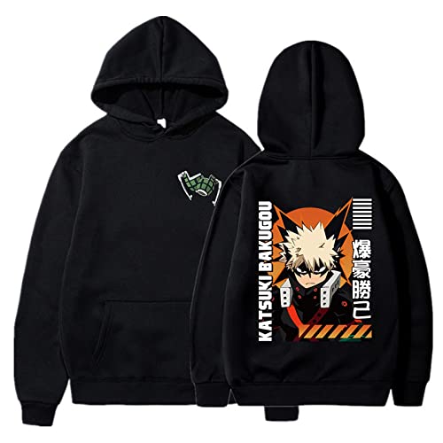 zhedu Niedlicher Anime Hoodie My Hero Academia Langarm ​Hoodie Hip Hop Soft Sweatshirt Paar Pullover Hoody Oversize Streetwea (XL,Color 01) von zhedu