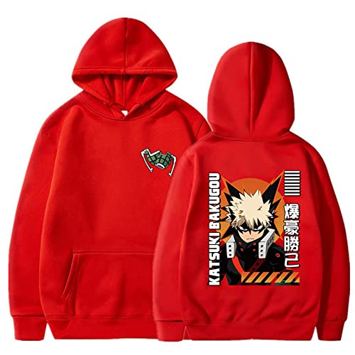 zhedu Niedlicher Anime Hoodie My Hero Academia Langarm ​Hoodie Hip Hop Soft Sweatshirt Paar Pullover Hoody Oversize Streetwea (XXL,Color 07) von zhedu