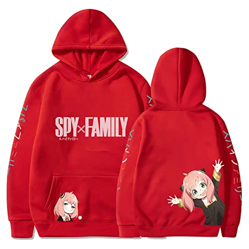 zhedu Spy X Family Hoodies Unisex Pullover Anya Forger Cute Anime Harajuku Kleidung Bedruckt Oversize Streetwear Männer Frauen Outwear (XXL,Color 07) von zhedu